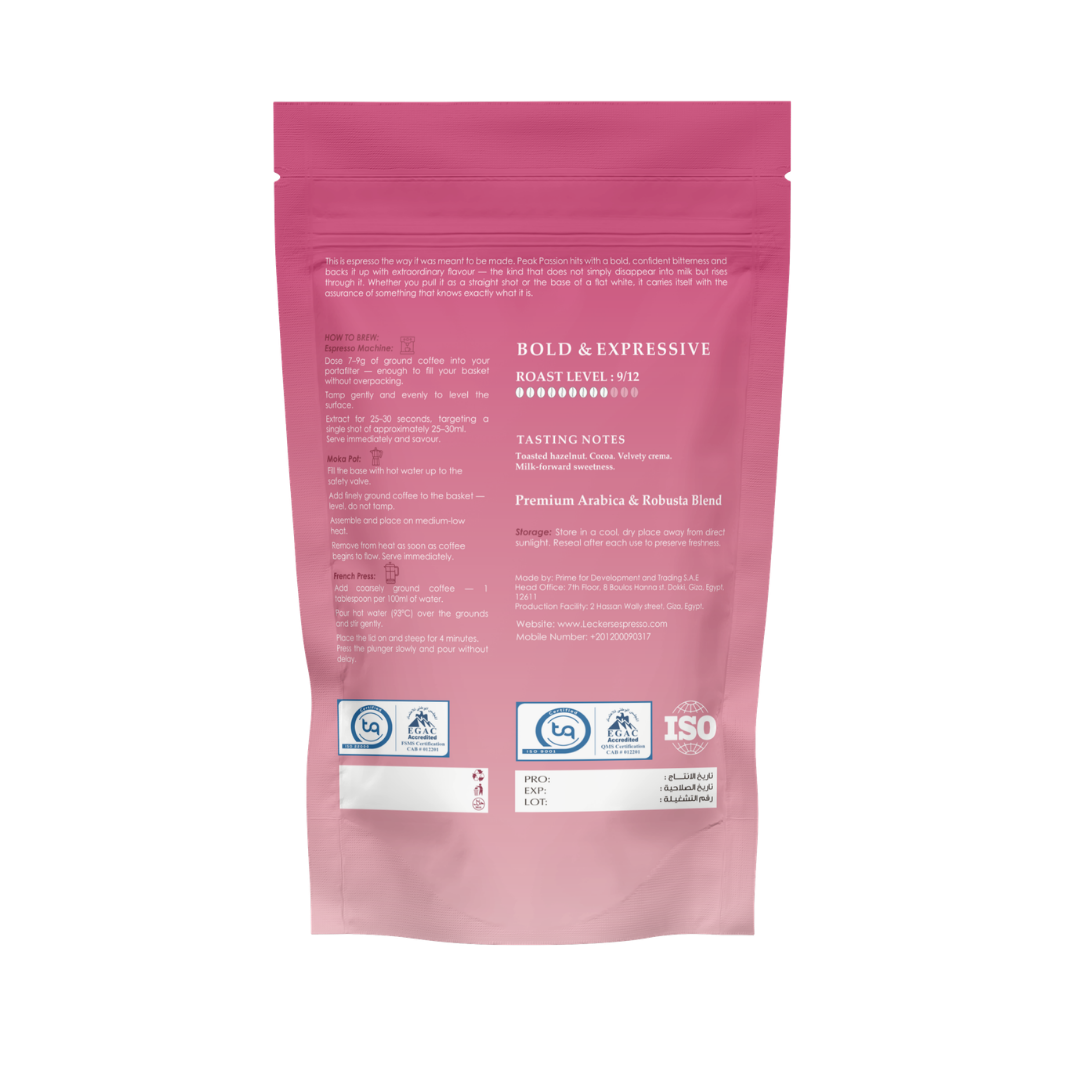 Peak Passion Espresso Coffee Beans — 1kg